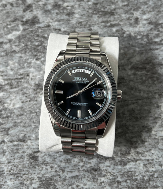 Seiko Mod Day-Date Classic Black