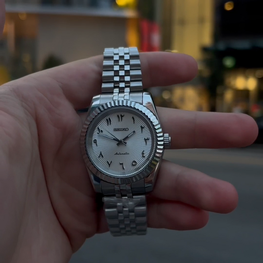 Seiko Mod CLASSIC WHITE ARABIC