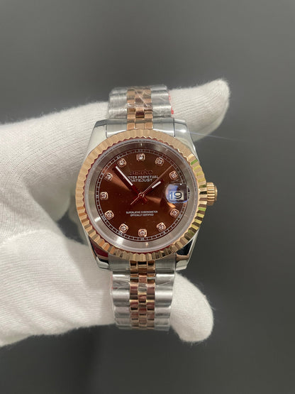 Seiko Mod Datejust CHOCOLATE DIAMONDS