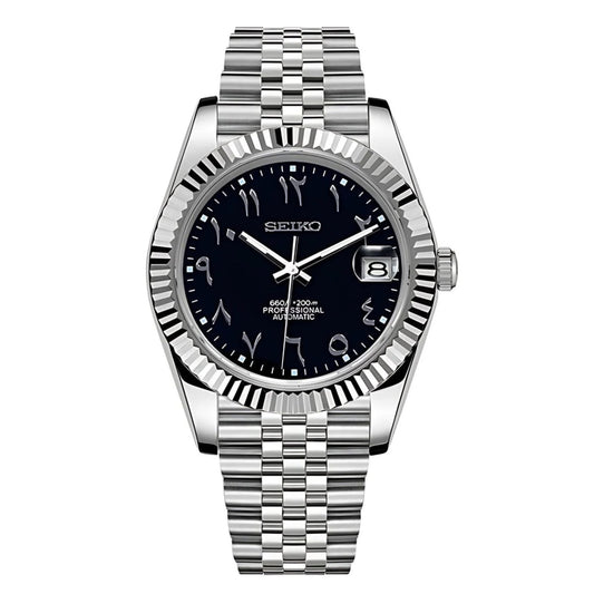 Seiko Mod Datejust BLACK ARABIC