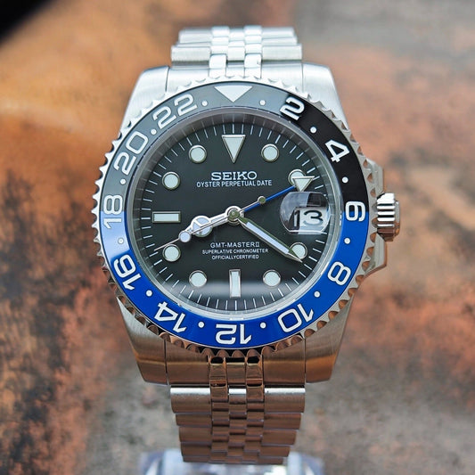 Seiko Mod GMT BATMAN