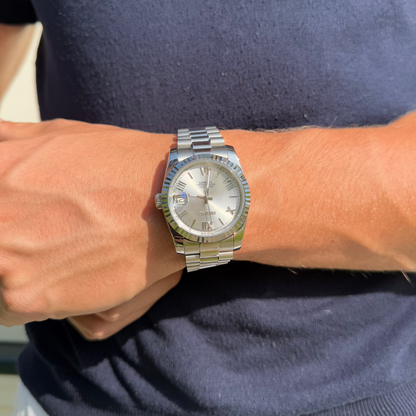 Seiko Datejust Mod WHITE ROMAN