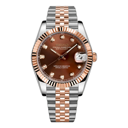 Seiko Mod Datejust CHOCOLATE DIAMONDS