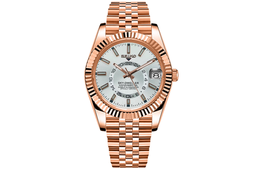 Seiko Mod- Sky Dweller Rose Gold