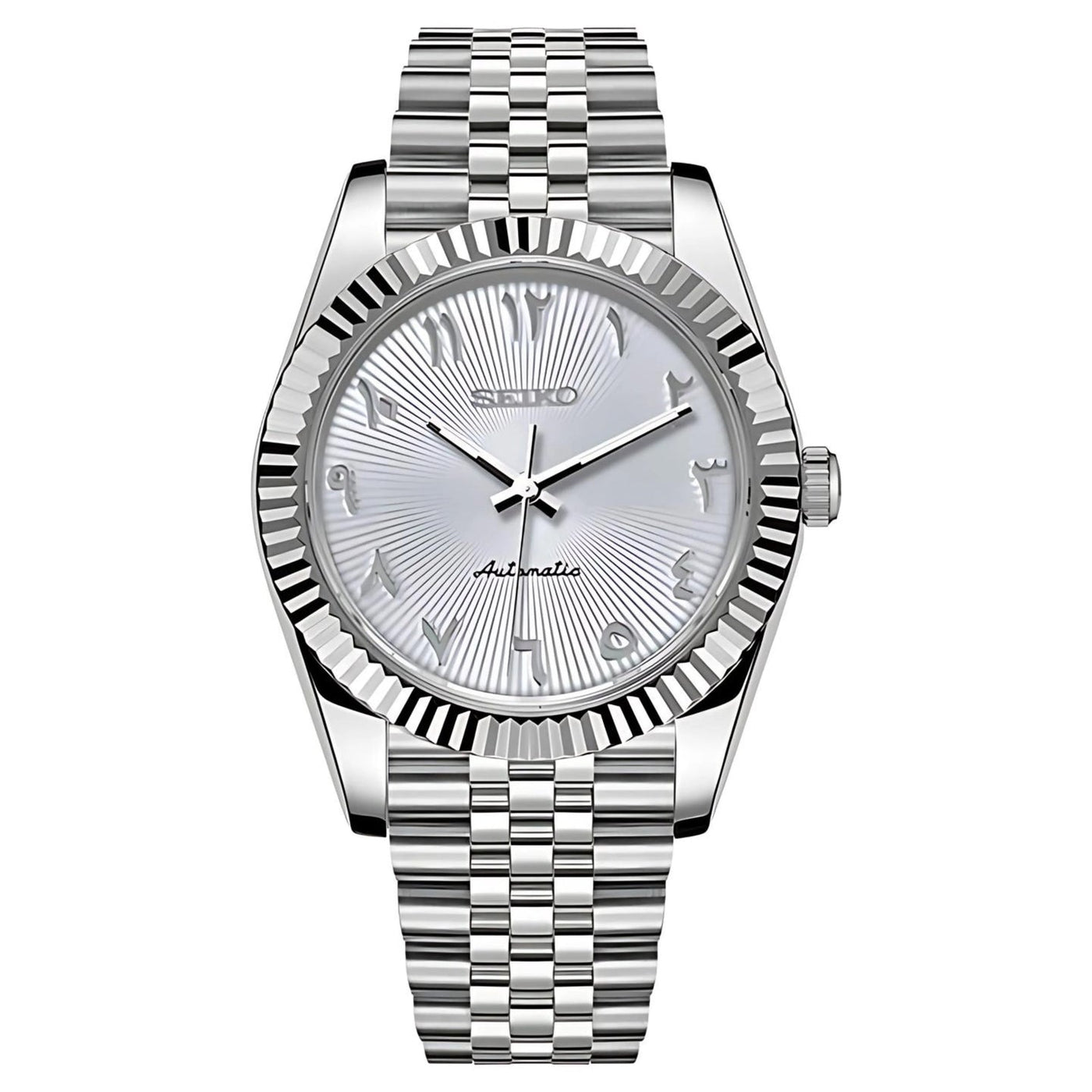 SEIKOJUST CLASSIC WHITE ARABIC